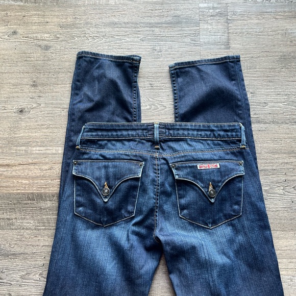 Women's Hudson Collin Flap Straight Jeans. In a dark wash. Size 25 - Picture 6 of 9